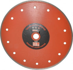 Core Cut - 8" Diam, 5/8" Arbor Hole Diam, Wet & Dry Cut Saw Blade - Diamond-Tipped, Standard Round Arbor - Exact Tooling