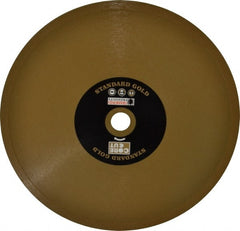 Core Cut - 8" Diam, 5/8" Arbor Hole Diam, Wet & Dry Cut Saw Blade - Diamond-Tipped, Standard Round Arbor - Exact Tooling