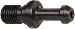 Parlec - C Style, BT40 Taper, M16x2 Thread, 60° Angle Radius, Standard Retention Knob - 2.36" OAL, 0.588" Knob Diam, 0.24" Flange Thickness, 1-3/8" from Knob to Flange, 0.669" Pilot Diam, 0.197" Coolant Hole, Through Coolant - Exact Tooling