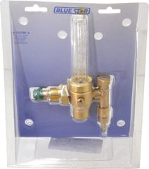 Value Collection - 0 to 70 SCFM Flow Range, 580 CGA Inlet Connection, Male Fitting, 4,000 Max psi, Argon Welding Regulator - 5/8-18 Thread, Right Hand Rotation - Exact Tooling