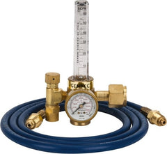 Value Collection - 0 to 60 SCFM Flow Range, 320 CGA Inlet Connection, Male Fitting, 4,000 Max psi, Carbon Dioxide Welding Regulator - 5/8-18 Thread, Right Hand Rotation - Exact Tooling