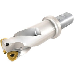 Iscar - 1-1/2" Cut Diam, 0.08" Max Depth, 1-1/4" Shank Diam, Weldon Shank Indexable High-Feed End Mill - Screw Holding Method, FF WOMT Insert, FF EW Toolholder, Through Coolant - Exact Tooling