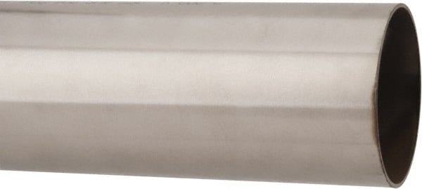 Made in USA - 6' Long, 3" OD, 304 Stainless Steel Welded Tube - 0.065" Wall Thickness - Exact Tooling