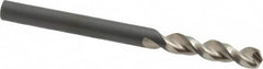 Walter-Titex - #16 130° Parabolic Flute Vanadium High Speed Steel Screw Machine Drill Bit - Bright Finish, Right Hand Cut, 15/16" Flute Length, 2-9/32" OAL, Split Point, Straight Shank - Exact Tooling