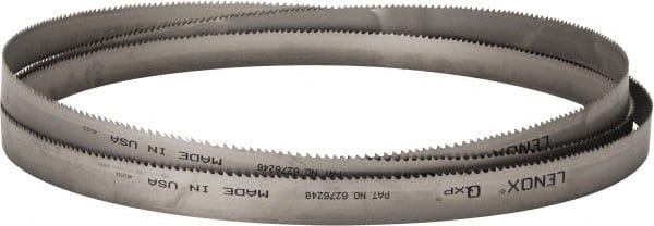 Lenox - 4 to 6 TPI, 15' 4" Long x 1-1/4" Wide x 0.042" Thick, Welded Band Saw Blade - Bi-Metal, Toothed Edge, Raker Tooth Set, Flexible Back, Contour Cutting - Exact Tooling