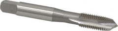 OSG - M10x1.25 Metric Fine, 3 Flute, Bright Finish, High Speed Steel Spiral Point Tap - Plug Chamfer, Right Hand Thread, 2-15/16" OAL, 1-1/4" Thread Length, 0.381" Shank Diam, Series 142 - Exact Tooling