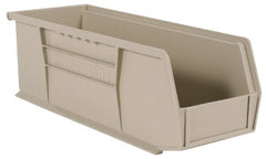 Akro-Mils - 50 Lb. Load Capacity, 14-3/4" Deep, Gray Polymer Hopper Stacking Bin - 5" High x 5-1/2" Wide x 14-3/4" Long - Exact Tooling