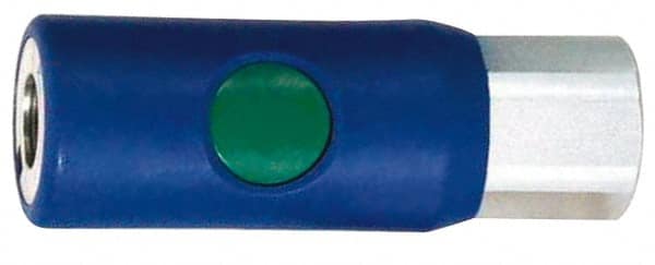 Prevost - 3/8 Female NPT European High Flow Pneumatic Hose Coupler - Composite, 7.2mm Body Diam - Exact Tooling