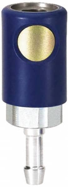 Prevost - Hose Barb Industrial Pneumatic Hose Coupler - Composite, 1/4" Body Diam, 1/4" Hose ID - Exact Tooling