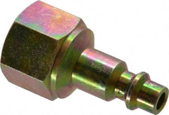 Prevost - 3/8 Female NPT Industrial Pneumatic Hose Connector - Zinc-Plated Nitrited Steel, 1/4" Body Diam - Exact Tooling