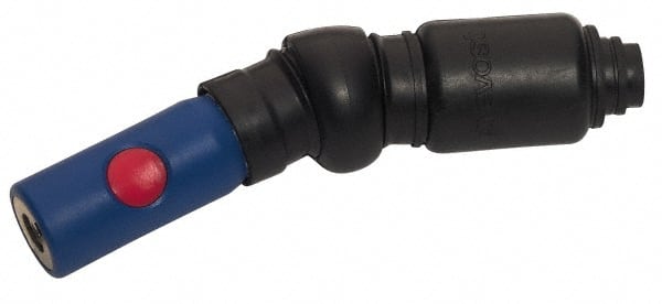 Prevost - 1/4 Female NPT Tru-Flate Automotive Pneumatic Hose Free Angle Ball Swivel Coupling (with Boot) - Composite, 1/4" Body Diam - Exact Tooling