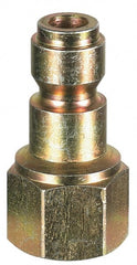 Prevost - 3/8 Female NPT Tru-Flate Automotive Pneumatic Hose Connector - Zinc-Plated Nitrited Steel, 3/8" Body Diam - Exact Tooling