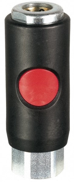 Prevost - 3/8 Female NPT Tru-Flate Automotive Pneumatic Hose Safety Coupler - Composite, 3/8" Body Diam - Exact Tooling