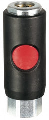 Prevost - 3/8 Female NPT Tru-Flate Automotive Pneumatic Hose Safety Coupler - Composite, 3/8" Body Diam - Exact Tooling