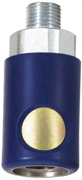 Prevost - 1/2 Male NPT Industrial Pneumatic Hose Coupler - Composite, 3/8" Body Diam - Exact Tooling