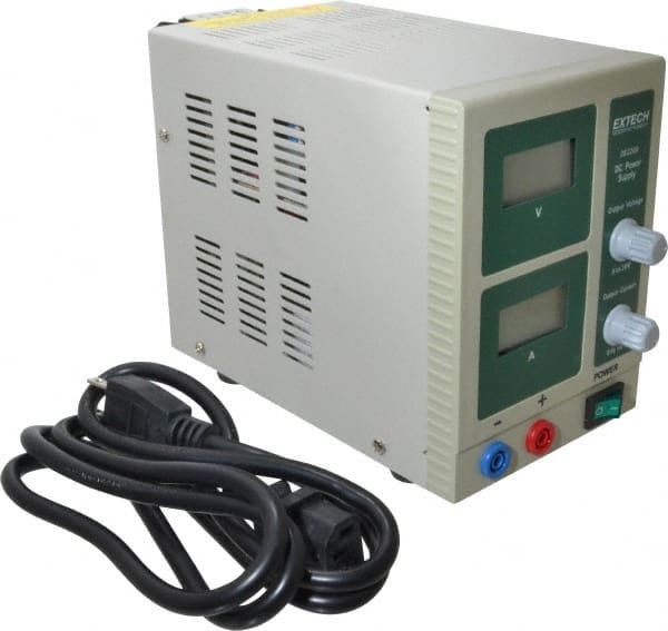 Extech - 30 Watt, 1 Amp, 30 VDC Output, Benchtop Power Supply - 1 Output, LCD Display - Exact Tooling