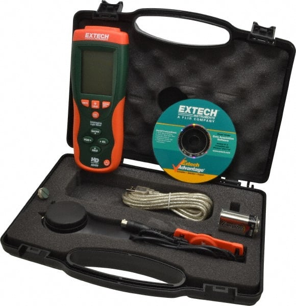 Extech - 9 Volt Battery, 40 to 40,000 FC, Light Meter - Compatible with Light Lighting - Exact Tooling