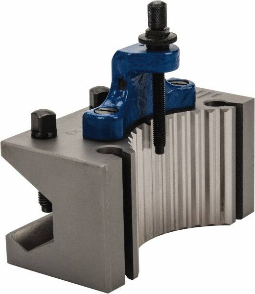 Value Collection - Series D1, #D1D 40180 Tool Post Holder - 180mm OAL, 40mm Max Tool Cutting Size, 95mm Centerline Height - Exact Tooling