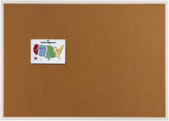 Quartet - 96" Wide x 48" High Open Cork Bulletin Board - Natural (Color) - Exact Tooling