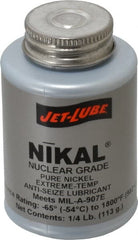 Jet-Lube - 0.25 Lb Can Extreme Temperature Anti-Seize Lubricant - Nickel, -65 to 1,800°F, Gray, Nuclear Grade - Exact Tooling