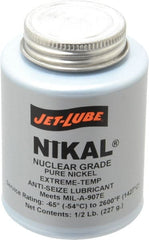 Jet-Lube - 0.5 Lb Can Extreme Temperature Anti-Seize Lubricant - Nickel, -65 to 2,600°F, Gray, Nuclear Grade - Exact Tooling