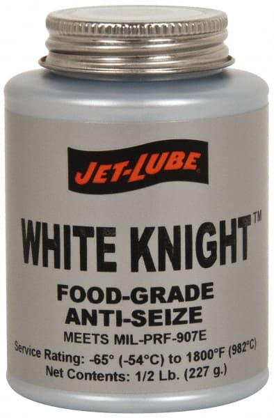 Jet-Lube - 1 Lb Can General Purpose Anti-Seize Lubricant - Aluminum, -65 to 1,800°F, White, Food Grade, Water Resistant - Exact Tooling