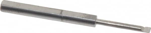 Scientific Cutting Tools - 0.075" Min Bore Diam, 1/2" Max Bore Depth, 1/8 Shank Diam, Radial Relief Boring Bar - Right Hand Cut, Solid Carbide, Uncoated - Exact Tooling
