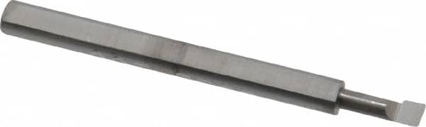 Scientific Cutting Tools - 0.09" Min Bore Diam, 1/4" Max Bore Depth, 1/8 Shank Diam, Radial Relief Boring Bar - Right Hand Cut, Solid Carbide, Uncoated - Exact Tooling