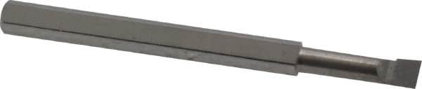 Scientific Cutting Tools - 0.105" Min Bore Diam, 3/8" Max Bore Depth, 1/8 Shank Diam, Radial Relief Boring Bar - Right Hand Cut, Solid Carbide, Uncoated - Exact Tooling