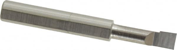 Scientific Cutting Tools - 0.155" Min Bore Diam, 1/2" Max Bore Depth, 3/16 Shank Diam, Radial Relief Boring Bar - Right Hand Cut, Solid Carbide, Uncoated - Exact Tooling