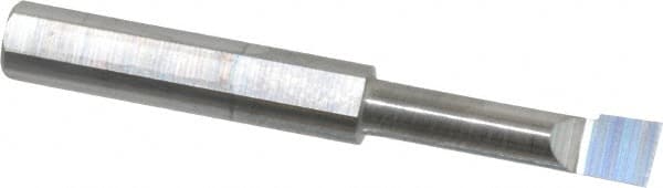 Scientific Cutting Tools - 0.155" Min Bore Diam, 5/8" Max Bore Depth, 3/16 Shank Diam, Radial Relief Boring Bar - Right Hand Cut, Solid Carbide, Uncoated - Exact Tooling