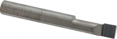 Scientific Cutting Tools - 0.185" Min Bore Diam, 1/2" Max Bore Depth, 3/16 Shank Diam, Radial Relief Boring Bar - Right Hand Cut, Solid Carbide, Uncoated - Exact Tooling