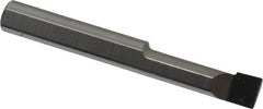 Scientific Cutting Tools - 0.185" Min Bore Diam, 5/8" Max Bore Depth, 3/16 Shank Diam, Radial Relief Boring Bar - Right Hand Cut, Solid Carbide, Uncoated - Exact Tooling