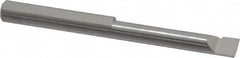 Scientific Cutting Tools - 0.185" Min Bore Diam, 1" Max Bore Depth, 3/16 Shank Diam, Radial Relief Boring Bar - Right Hand Cut, Solid Carbide, Uncoated - Exact Tooling