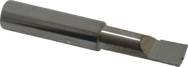 Scientific Cutting Tools - 0.22" Min Bore Diam, 5/8" Max Bore Depth, 1/4 Shank Diam, Radial Relief Boring Bar - Right Hand Cut, Solid Carbide, Uncoated - Exact Tooling