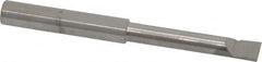 Scientific Cutting Tools - 0.22" Min Bore Diam, 1-1/4" Max Bore Depth, 1/4 Shank Diam, Radial Relief Boring Bar - Right Hand Cut, Solid Carbide, Uncoated - Exact Tooling