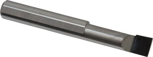 Scientific Cutting Tools - 0.31" Min Bore Diam, 1" Max Bore Depth, 5/16 Shank Diam, Radial Relief Boring Bar - Right Hand Cut, Solid Carbide, Uncoated - Exact Tooling