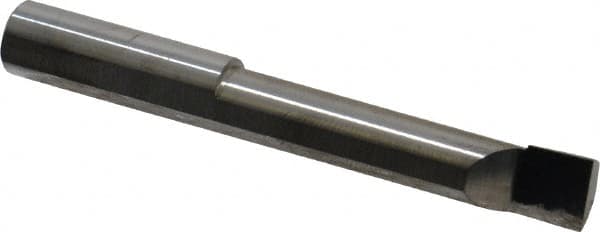 Scientific Cutting Tools - 0.31" Min Bore Diam, 1-1/2" Max Bore Depth, 5/16 Shank Diam, Radial Relief Boring Bar - Right Hand Cut, Solid Carbide, Uncoated - Exact Tooling