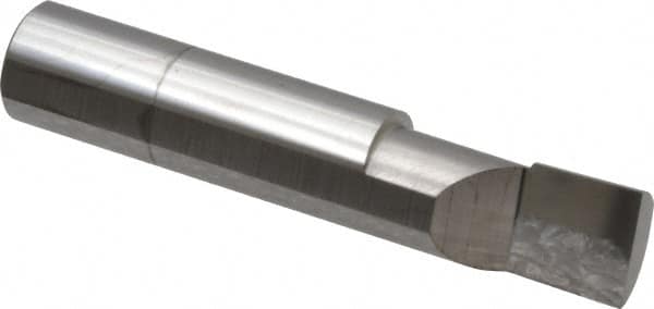 Scientific Cutting Tools - 0.373" Min Bore Diam, 3/4" Max Bore Depth, 3/8 Shank Diam, Radial Relief Boring Bar - Right Hand Cut, Solid Carbide, Uncoated - Exact Tooling