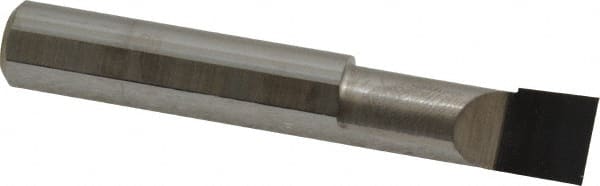 Scientific Cutting Tools - 0.373" Min Bore Diam, 1" Max Bore Depth, 3/8 Shank Diam, Radial Relief Boring Bar - Right Hand Cut, Solid Carbide, Uncoated - Exact Tooling