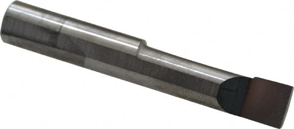 Scientific Cutting Tools - 0.373" Min Bore Diam, 1-1/4" Max Bore Depth, 3/8 Shank Diam, Radial Relief Boring Bar - Right Hand Cut, Solid Carbide, Uncoated - Exact Tooling