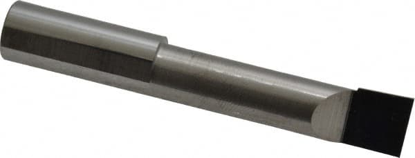 Scientific Cutting Tools - 0.373" Min Bore Diam, 1-1/2" Max Bore Depth, 3/8 Shank Diam, Radial Relief Boring Bar - Right Hand Cut, Solid Carbide, Uncoated - Exact Tooling