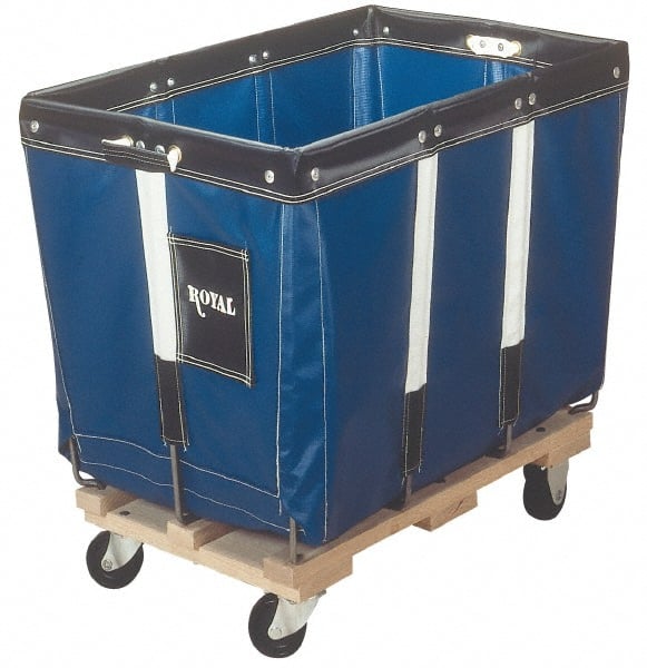 Royal Basket Trucks - 700 Lb Load Capacity, 18 Bushels, Vinyl Basket Truck - 30" Wide x 42" Long x 36" High - Exact Tooling