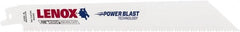 Lenox - 8" Long x 3/4" Thick, Bi-Metal Reciprocating Saw Blade - Tapered Profile, 10 to 14 TPI, Toothed Edge, Universal Shank - Exact Tooling