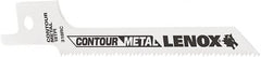 Lenox - 3-5/8" Long x 5/16" Thick, Bi-Metal Reciprocating Saw Blade - Tapered Profile, 18 TPI, Toothed Edge, Universal Shank - Exact Tooling
