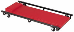 Whiteside - 570 Lb Capacity, 6 Wheel Creeper - Steel, 36" Long x 3-1/4" High x 17" Wide - Exact Tooling