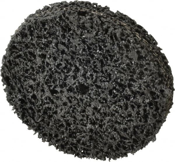 3M - 3" Diam, 1/2" Face Width, 1/4" Center Hole, Very Coarse Grade, Silicon Carbide Deburring Wheel - Unitized, Hard Density 7 Grade, 14,100 RPM - Exact Tooling