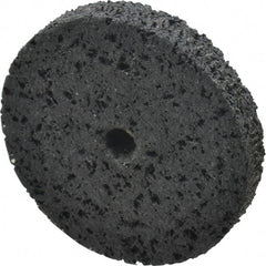 3M - 3" Diam, 1/2" Face Width, 3/8" Center Hole, Very Coarse Grade, Silicon Carbide Deburring Wheel - Unitized, Hard Density 7 Grade, 14,100 RPM - Exact Tooling