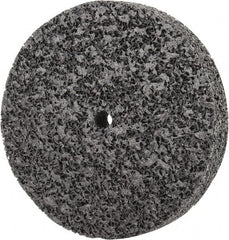 3M - 6" Diam, 1" Face Width, 1/2" Center Hole, Very Coarse Grade, Silicon Carbide Deburring Wheel - Unitized, Hard Density 7 Grade, 7,000 RPM - Exact Tooling
