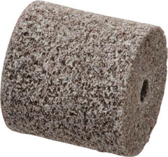 Norton - 1" Diam, 1" Face Width, 3/16" Center Hole, Coarse Grade, Aluminum Oxide Deburring Wheel - Unitized, Hard Density 8 Grade, 35,100 RPM - Exact Tooling